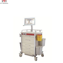 Mobile Working Medical Equipment Station Trolley